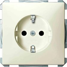 Розетка электрическая Merten Antique/Artec, 2к+З, 16А, цвет: бежевый (MTN2301-4044)