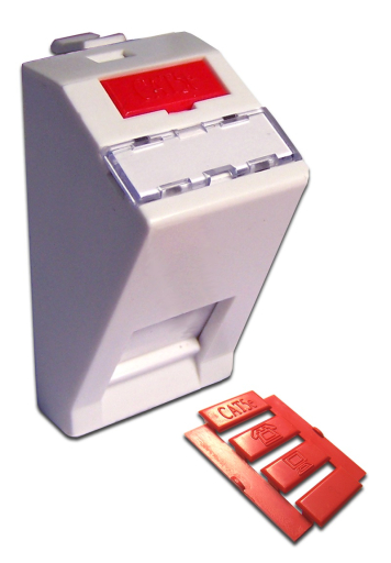 Вставка в розеточную панель Lanmaster LAN-SIP-22A-WH