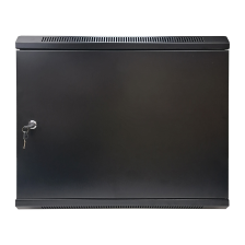 Шкаф телекоммуникационный настенный BNH WMC, 19", 6U, 367х600х350 мм (ВхШхГ), дверь: металл, разборный, цвет: чёрный