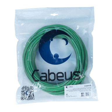Кабель витая пара Cabeus FTP-4P-Cat.5e-SOLID-LSLTx-GN-20