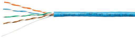 Кабель витая пара Cabeus UTP-4P-Cat.5e-SOLID-BL-50