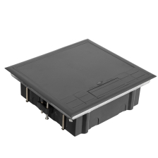 Люк напольный Datarex PRO, пластик, вертикальный, 120х280х280 мм (ВхШхД), глубина установки: 110 мм, модулей: 12, напольный, цвет: серый