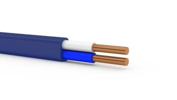 Кабель силовой Русский свет, ВВГ-Пнг(А)-LS, 2 х 2,5мм², PVC, бухта, 10 м, (код:1566327), цвет: синий