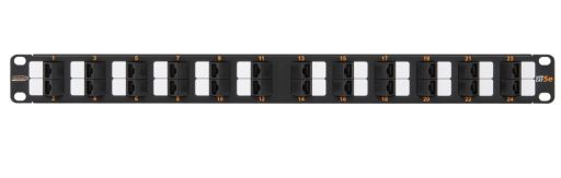 Коммутационная патч-панель Nikomax NMC-RP24UD2-AN-1U-BK