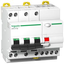 Устройство защитного отключения Schneider Electric Acti 9, тип: AC, 10 модуль, C класс, 3Р, 10А/30мА, 1 модуль ш = 9 мм + n левая (A9D31710)