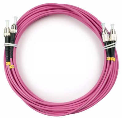 Коммутационный шнур оптический Cabeus FOP-50-OM4-FC-ST-5m