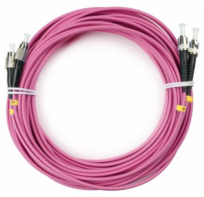 Коммутационный шнур оптический Cabeus FOP-50-OM4-FC-ST-25m