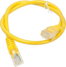 (Архив)Шнур комм. Lanmaster, кат. 5е, неэкр., U/UTP, RJ45/RJ45, PVC, 0.5м, жёлтый