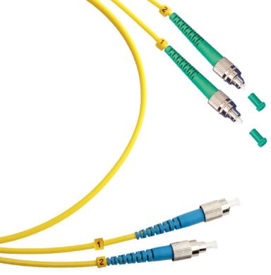 Коммутационный шнур оптический Cabeus FOP(d)-9-FC/APC-FC/UPC-15m