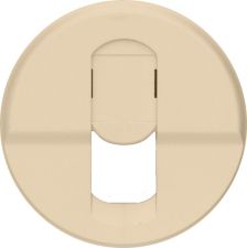 Лиц. панель розеточная Legrand Celiane ,RJ45, скругленная, цвет: слоновая кость (LEG.066235)