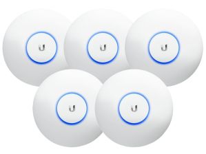 Точка доступа Ubiquiti, комплект 5 штук, UAP-AC-LR-5