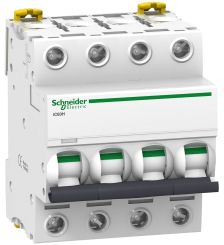 Автоматический выключатель Schneider Electric Acti 9, 8 модуль, C класс, 4P, 0,5А, 10кА, (A9F84470)