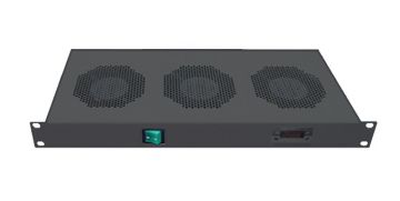 (Архив)Вентиляторный модуль Canovate, 19", 220V, 1U, 45х483х258 мм (ВхШхГ), вентиляторов: 3, 49 дБ, для шкафов, цвет: чёрный