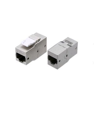 Проходной адаптер (coupler) Hyperline CA2-KJ-C6-SH-BK