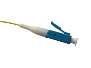(Архив)Пигтейл BNH, LC/UPC (SM), OS2 9/125, Tight Buffer, PVC, 1м, белый хвостовик, цвет: жёлтый