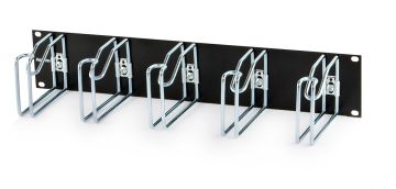 (Архив)Организатор комм. шнуров Hyperline, 19", 2HU, 65х482,6х125 мм (ВхШхГ), кольцевого типа, 5 колец, цвет: чёрный