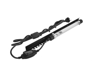 Панель осветительная Rem, с кронштейном черного цвета, 1U, 40х484х35 мм (ВхШхГ), 230V, 19", цвет: чёрный, с креплением на магнитах, R-LED-220-B