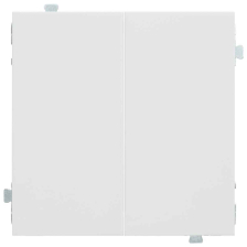 Клавиша для выключателя Rikett Classic, двухклавишный, цвет: белый сатин, (35611 MW)