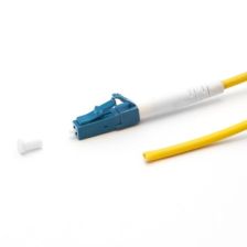 (Архив)Пигтейл RiT, LC (SM), G.657A, Tight Buffer, LSZH, 5м, синий хвостовик, цвет: жёлтый