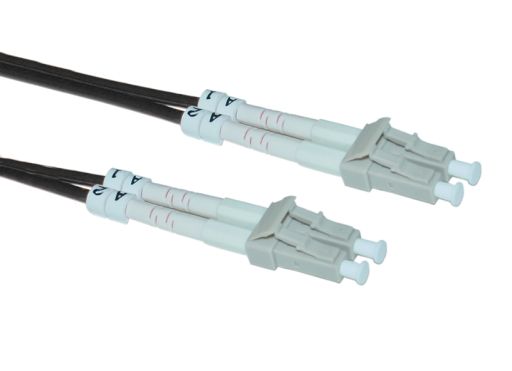 Коммутационный шнур оптический Hyperline FC-D2-62-LC/PR-LC/PR-H-20M-LSZH-BK