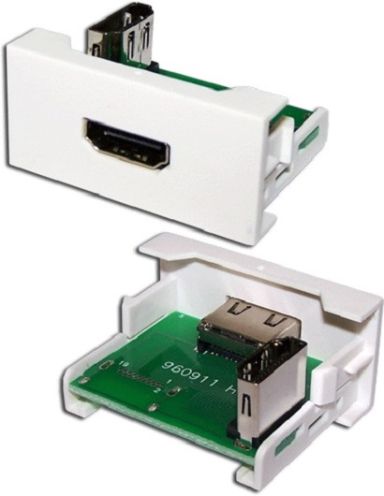 Вставка в розеточную панель Lanmaster LAN-WA-LP-HD90F-WH