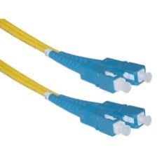 (Архив)Комм. шнур оптический NTSS Tight Buffer, Duplex SC/SC, OS2 9/125, PVC, 20м, цвет: жёлтый
