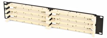 (Архив)Комм. патч-панель Hyperline, 19", 2HU, 200x110, универсальная, цвет: белый, (110C-19-200P-2U)