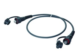 Шнур комм. Eurolan, кат. 6, экр., F/UTP, RJ45, нг(А)-LS, 7м, чёрный, промышленный