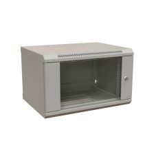 Шкаф телекоммуникационный настенный WRline TW, 19", 6U, 367х600х450 мм (ВхШхГ), дверь: стекло, разборный, цвет: серый