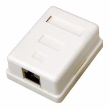 (Архив)Розетка в сборе Rexant, 1x RJ45, кат. 5е, экр., внешняя, упаковка: 10 шт, цвет: бежевый, (03-0122)