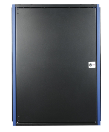 Шкаф телекоммуникационный настенный Datarex, 19", 18U, 757х600х600 мм (ВхШхГ), дверь: металл, разборный, цвет: чёрный