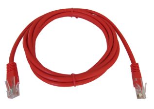(Архив)Шнур комм. AMP, кат. 5е, неэкр., U/UTP, RJ45, 100 МГц PVC, 2м, красный