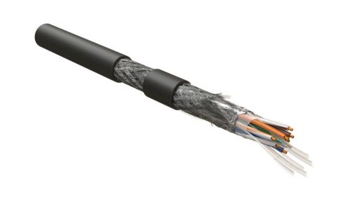 Кабель интерфейсный промышленный Hyperline ISFUTP4-C5E-P26/19-PVC-BK