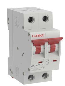 Автоматический выключатель DKC YON max, 2 модуль, C класс, 2P, 16А, 6кА, (DKC.MD63N-2PC16)