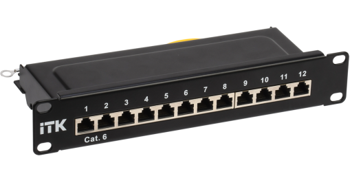 Коммутационная патч-панель ITK PP12-1UC06S-D05-10