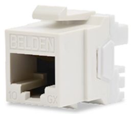 Модуль универсальный Belden, keystone, 1хRJ45, IDC 110, кат. 6A, неэкр., цвет: белый