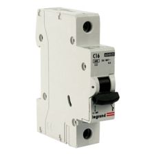 Автоматический выключатель Legrand DX3, 1 модуль, C класс, 1P, 16А, 10кА, (LEG.407670)