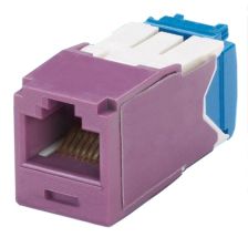 Модуль универсальный Panduit, mini-com, 1хRJ45(8P8C), CGJT, кат. 6A, 500 Мгц, неэкр., 1 шт, цвет: фиолетовый