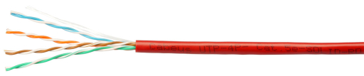 Кабель витая пара Cabeus UTP-4P-Cat.5e-SOLID-RD-50