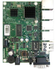 (Архив)Маршрутизатор Mikrotik, портов: 5, 90х115 мм (ШхГ), бескорпусный, RB450G