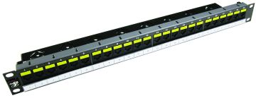 (Архив)Комм. патч-панель Molex, 19", 1HU, портов: 24 х RJ45, кат. 5е, неэкр., цвет: серый, (PID-00174)