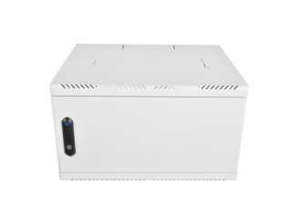 Шкаф телекоммуникационный настенный ЦМО ШРН, 19", 12U, 612х599х490 мм (ВхШхГ), дверь: металл, сварной, цвет: серый