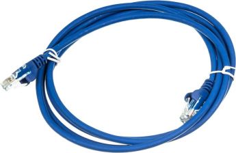 Шнур комм. Lanmaster, кат. 5е, неэкр., U/UTP, RJ45/RJ45, LSZH, 1.5м, синий