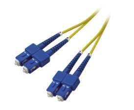 Комм. шнур оптический Hyperline, Duplex SC/SC (UPC), OS2 9/125, LSZH, 5м, цвет: жёлтый