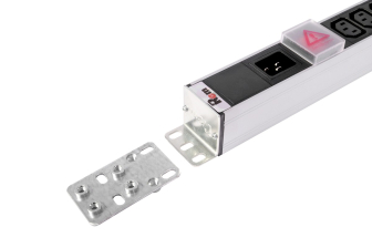 Блок распределения питания Rem Rem-16, IEC С13 х14, IEC С19 х10, 1420х45х45 мм(ВхШхГ), 16А, 1ф, подкл IEC C20, выключатель, алюминий