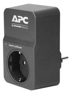 БРП (PDU) Basic APC, Schuko х 1, вход Schuko, 100мм, 1ф 16А, чёрный