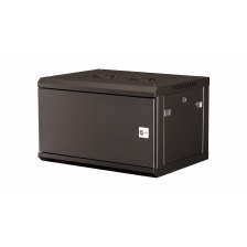 Шкаф телекоммуникационный настенный Datarex, 19", 6U, 600х600 мм (ШхГ), дверь: металл, разборный, цвет: чёрный