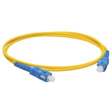 Комм. шнур оптический Lanmaster, Simplex SC/SC (UPC/UPC), OS2 9/125, LSZH, 2м, синий хвостовик, цвет: жёлтый