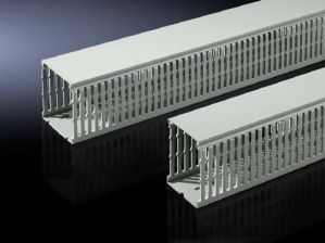 Перфорированный кабельный короб Rittal 30х80, с самоклеющейся основой, без перегородок, без крышки, 2 000 м, серый