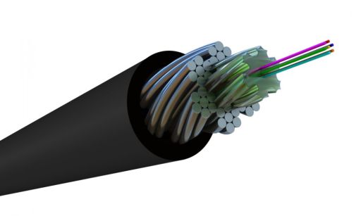 Кабель волоконно-оптический Hyperline FO-AWS2-OUT-504-2-PE-BK
